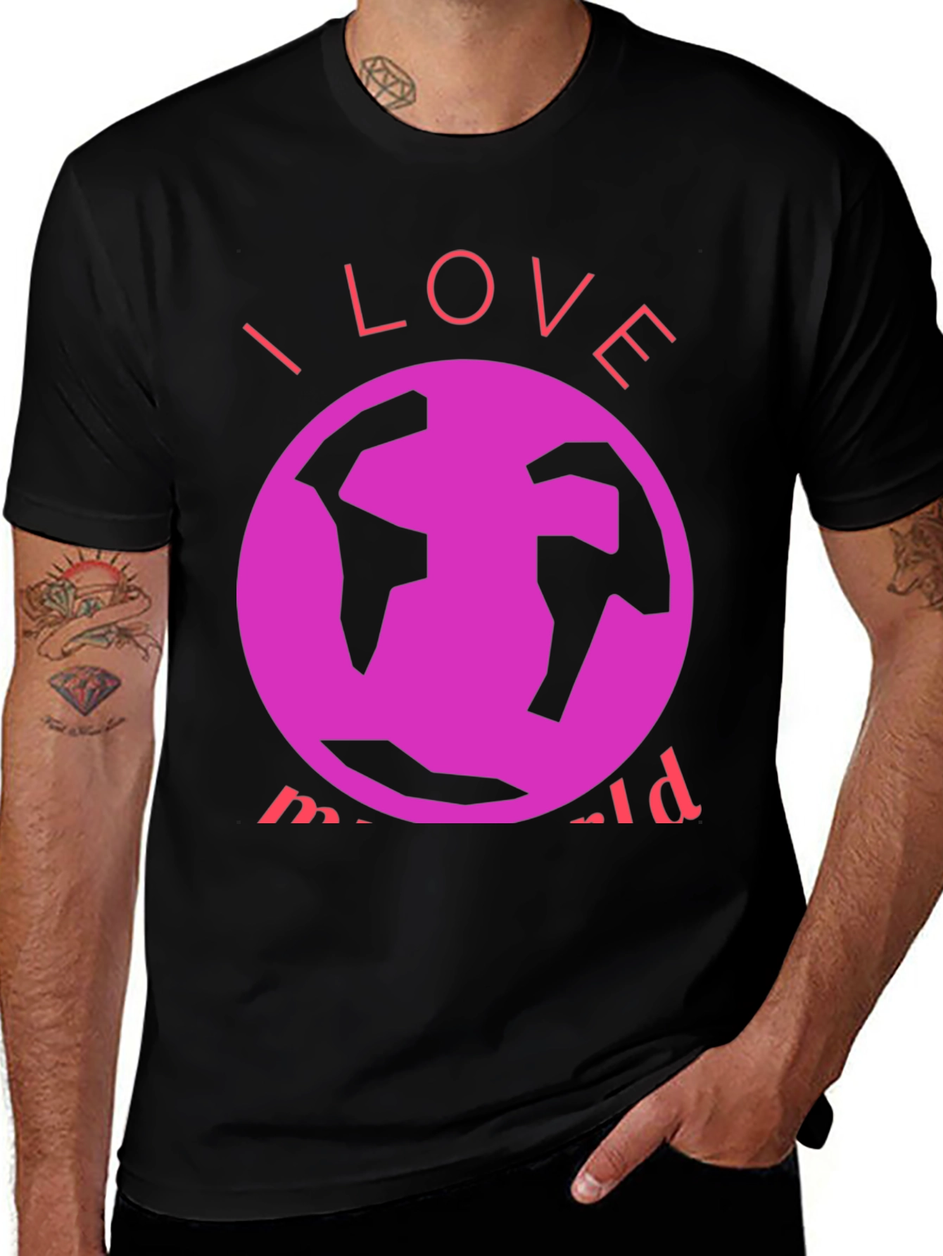 Variant 15 of I Love My World Graphic Tee