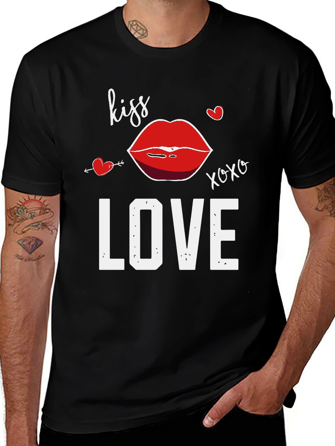 Variant 9 of Kiss Love Valentine's Day Graphic Tee