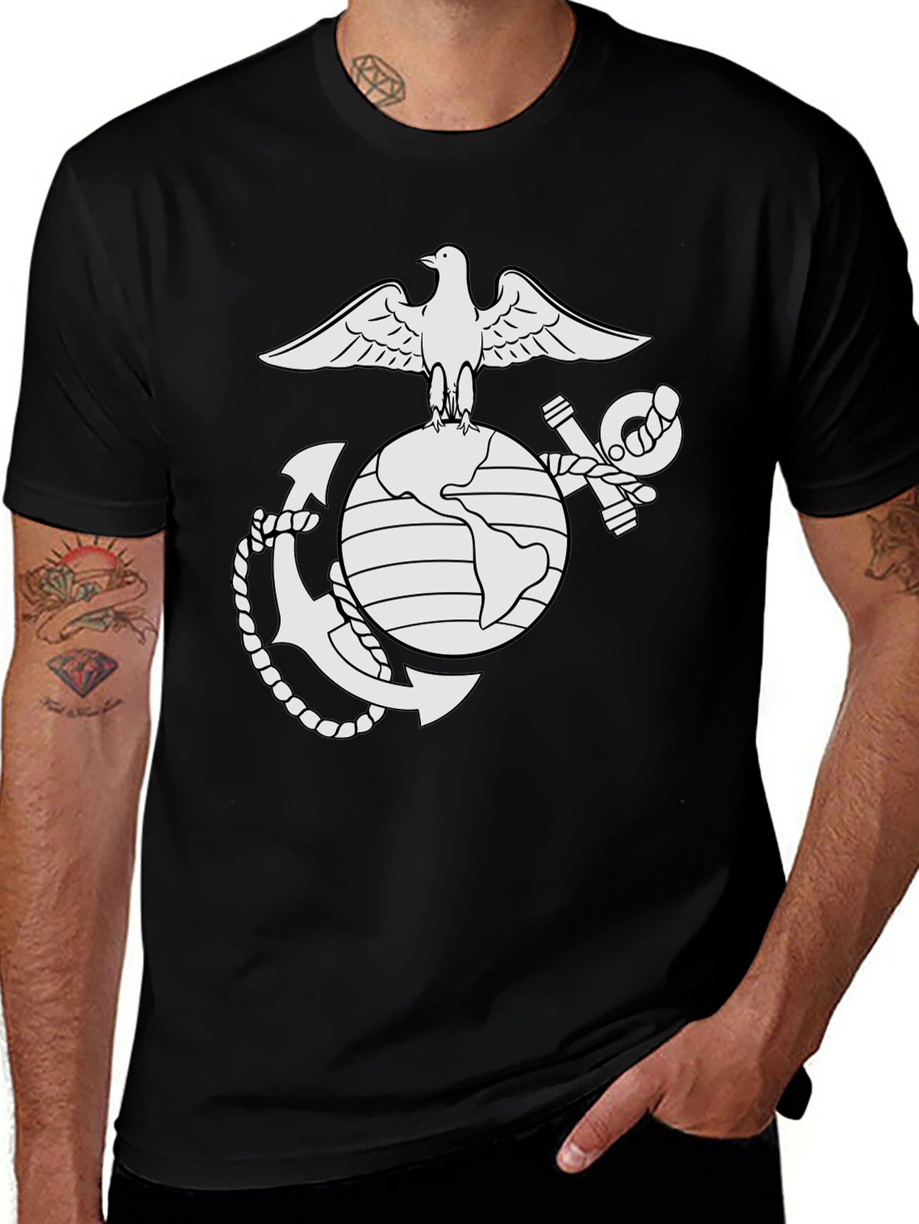 US Marine Corps T-Shirt - Eagle, Globe, Anchor