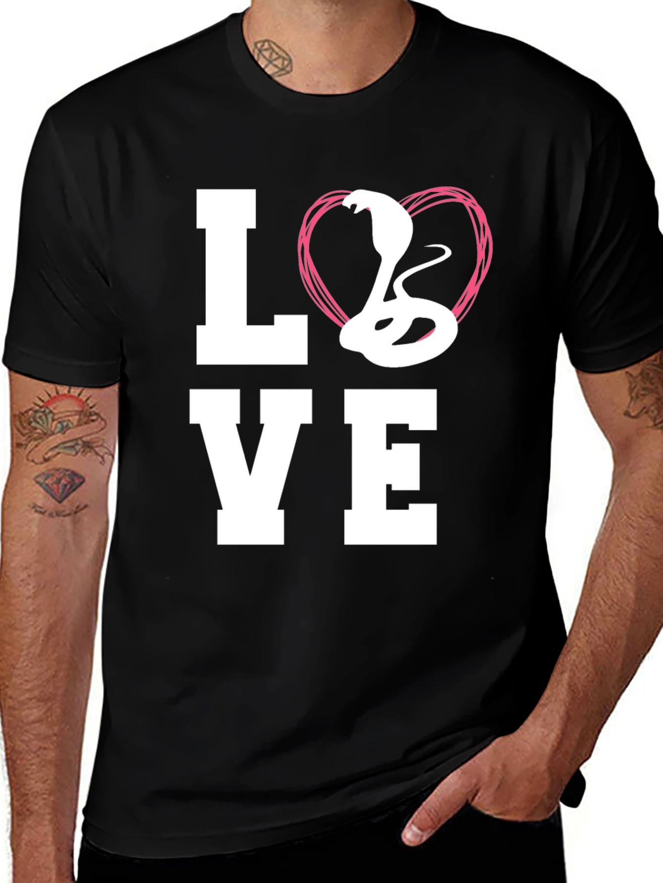 Cobra Love Graphic Tee - Snake Lover's T-Shirt