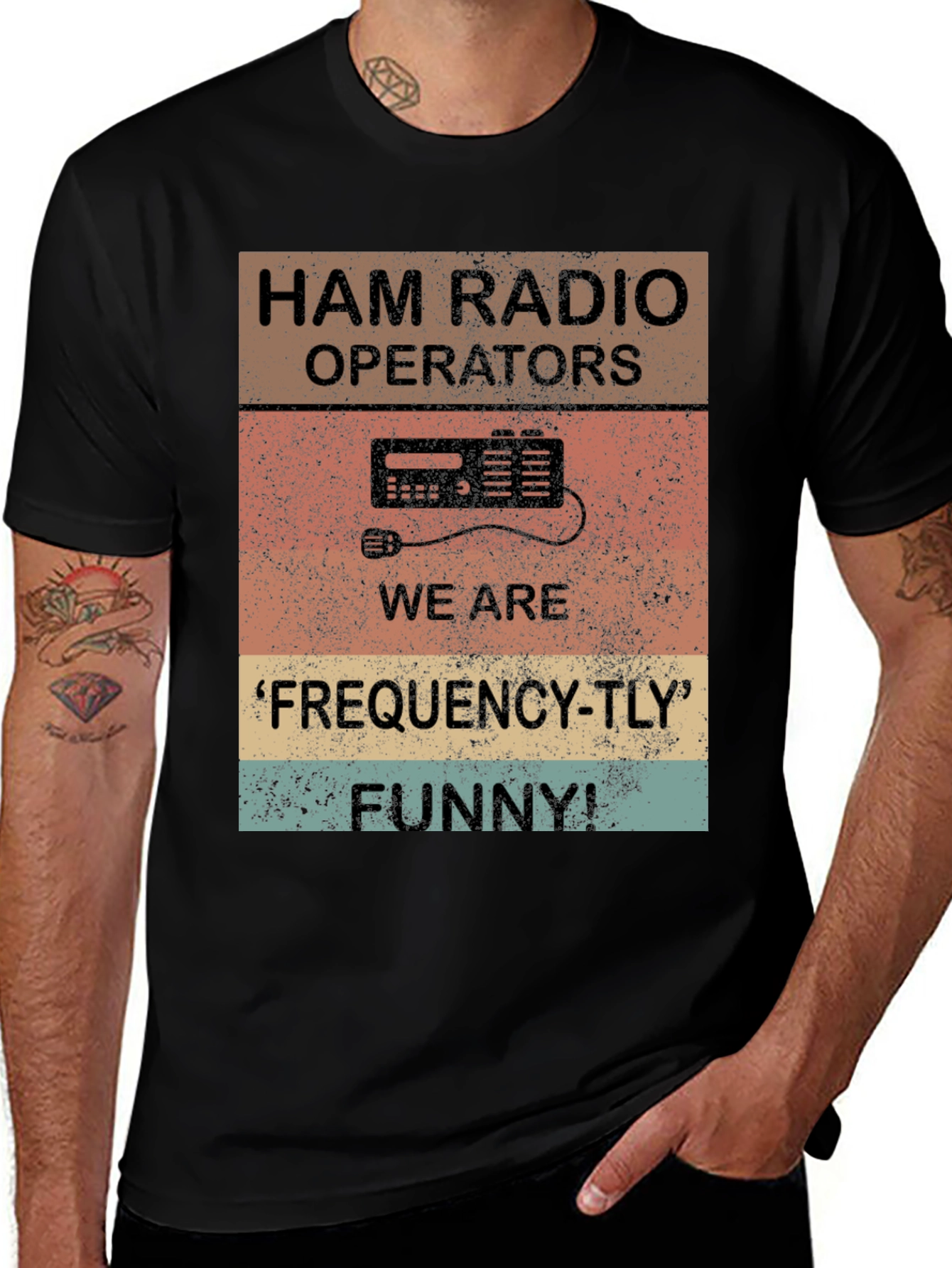 Variant 13 of Ham Radio Operator Funny Frequency T-Shirt