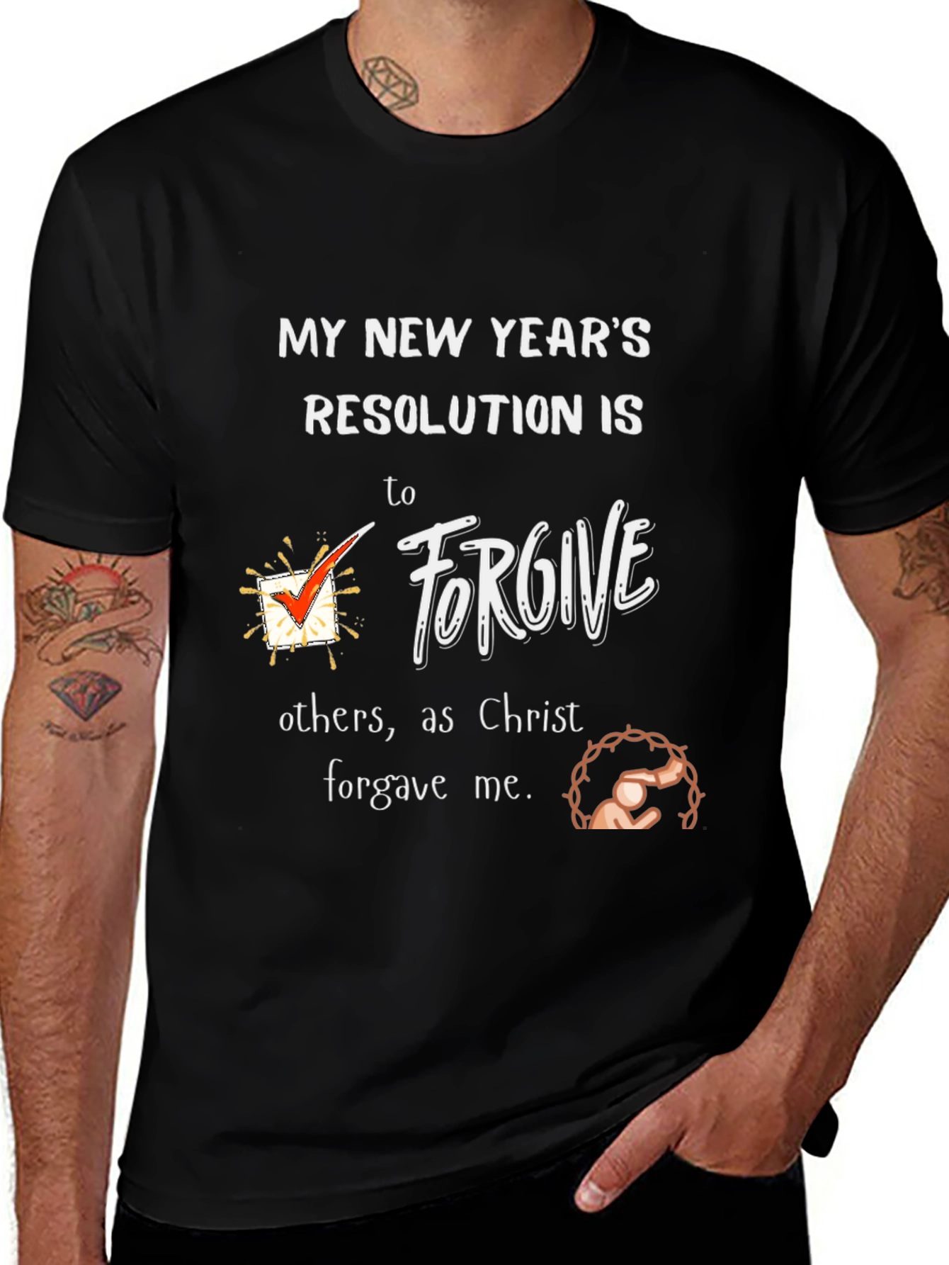 Variant 10 of Forgive New Year's Resolution T-Shirt