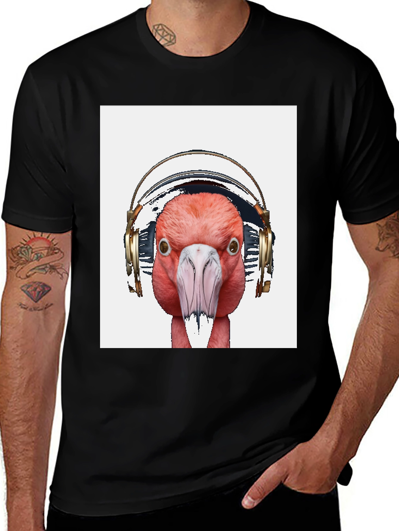 Flamingo DJ T-Shirt