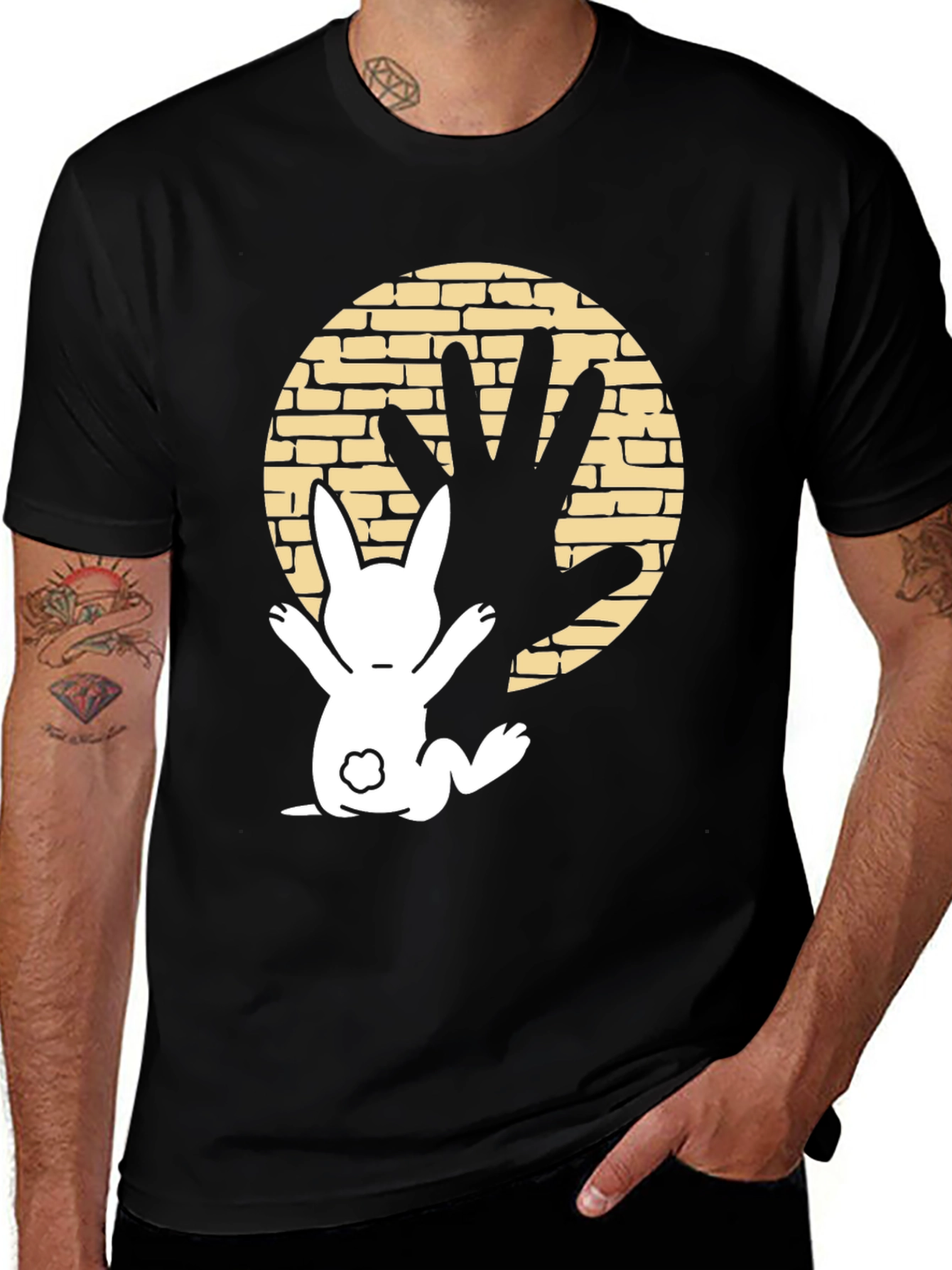 Variant 13 of Bunny Shadow Hand T-Shirt