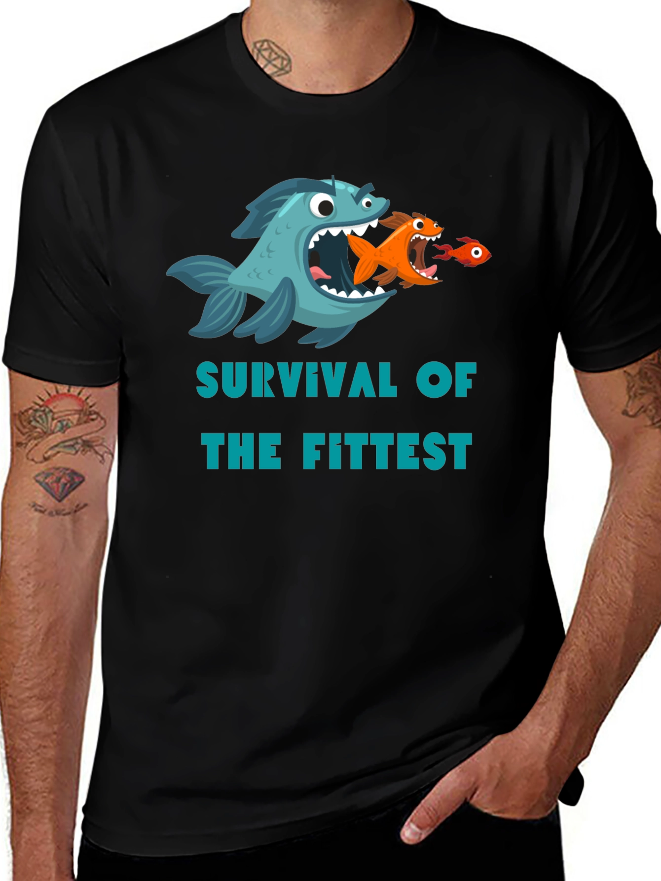 Variant 10 of Survival of the Fittest Graphic Tee