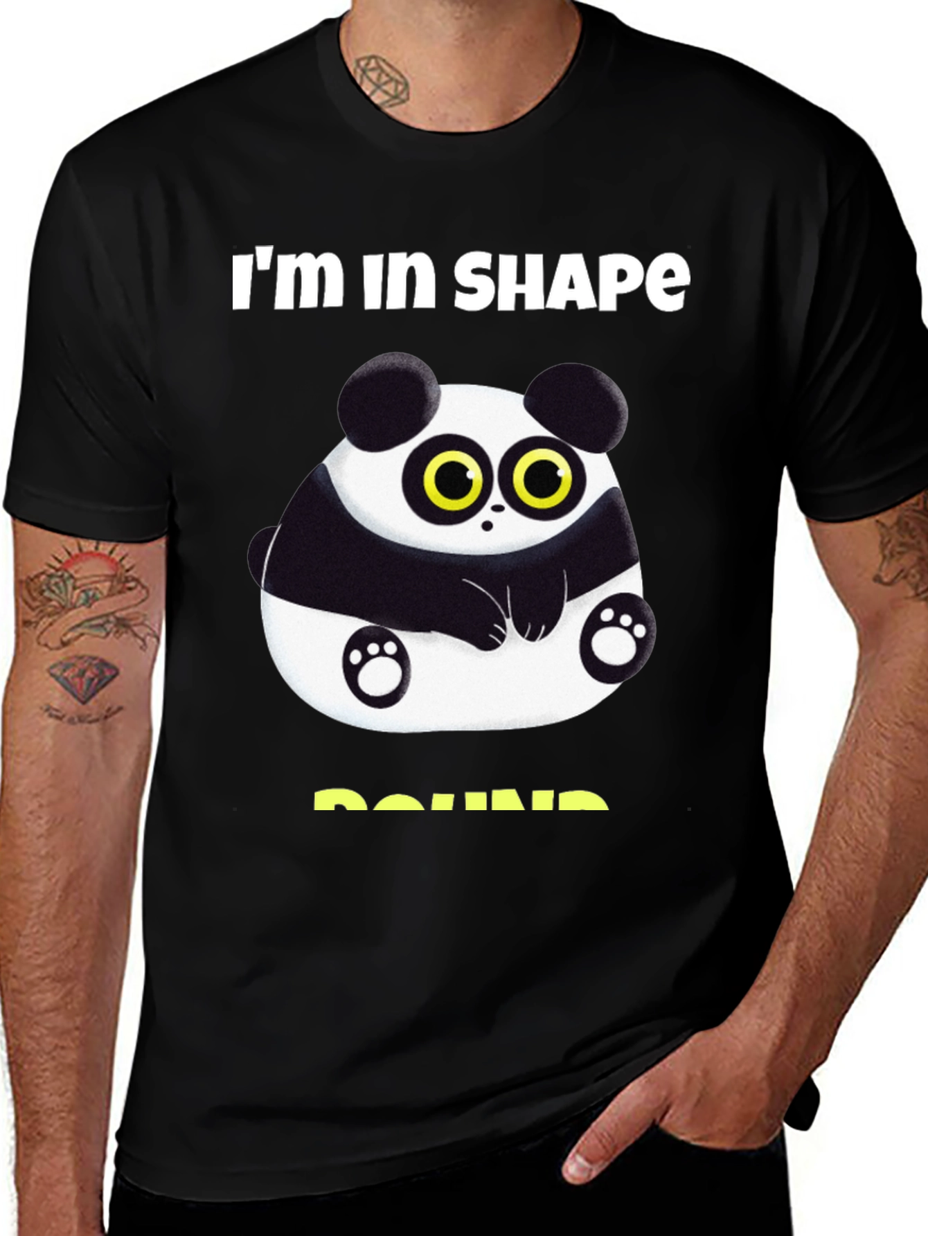 Variant 17 of Funny Panda Round Shape T-Shirt