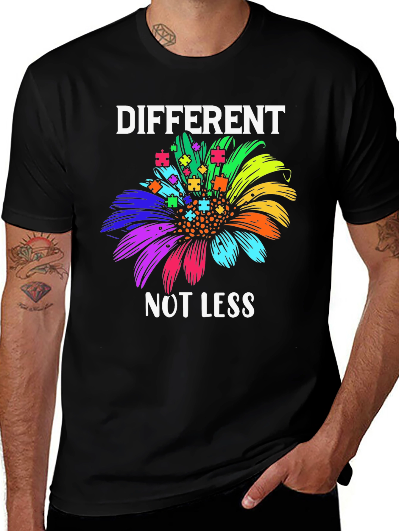 Variant 19 of Autism Awareness T-Shirt - Different Not Less
