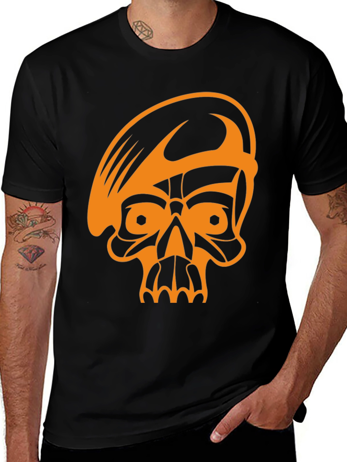 Variant 18 of Skull Graphic T-Shirt - Edgy Halloween Tee