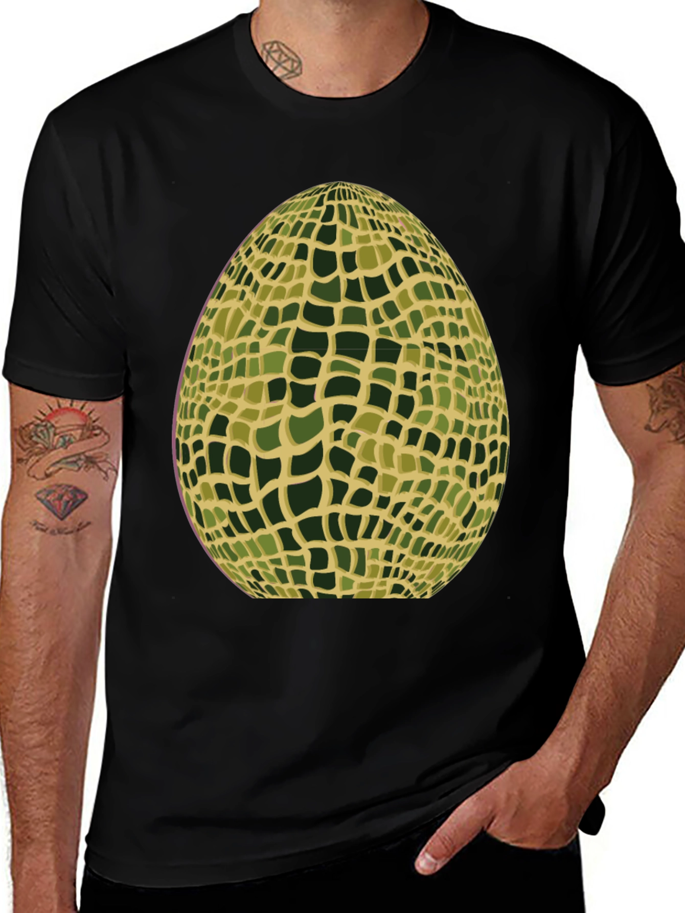 Variant 29 of Abstract Mosaic Egg Graphic Tee