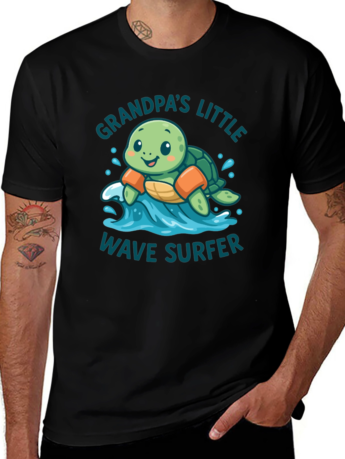 Variant 4 of Grandpa's Little Wave Surfer T-Shirt