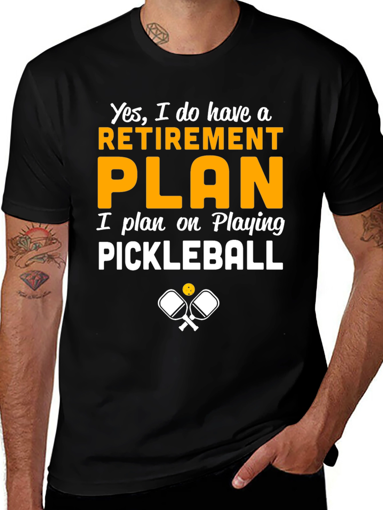 Variant 2 of Retirement Plan Pickleball T-Shirt