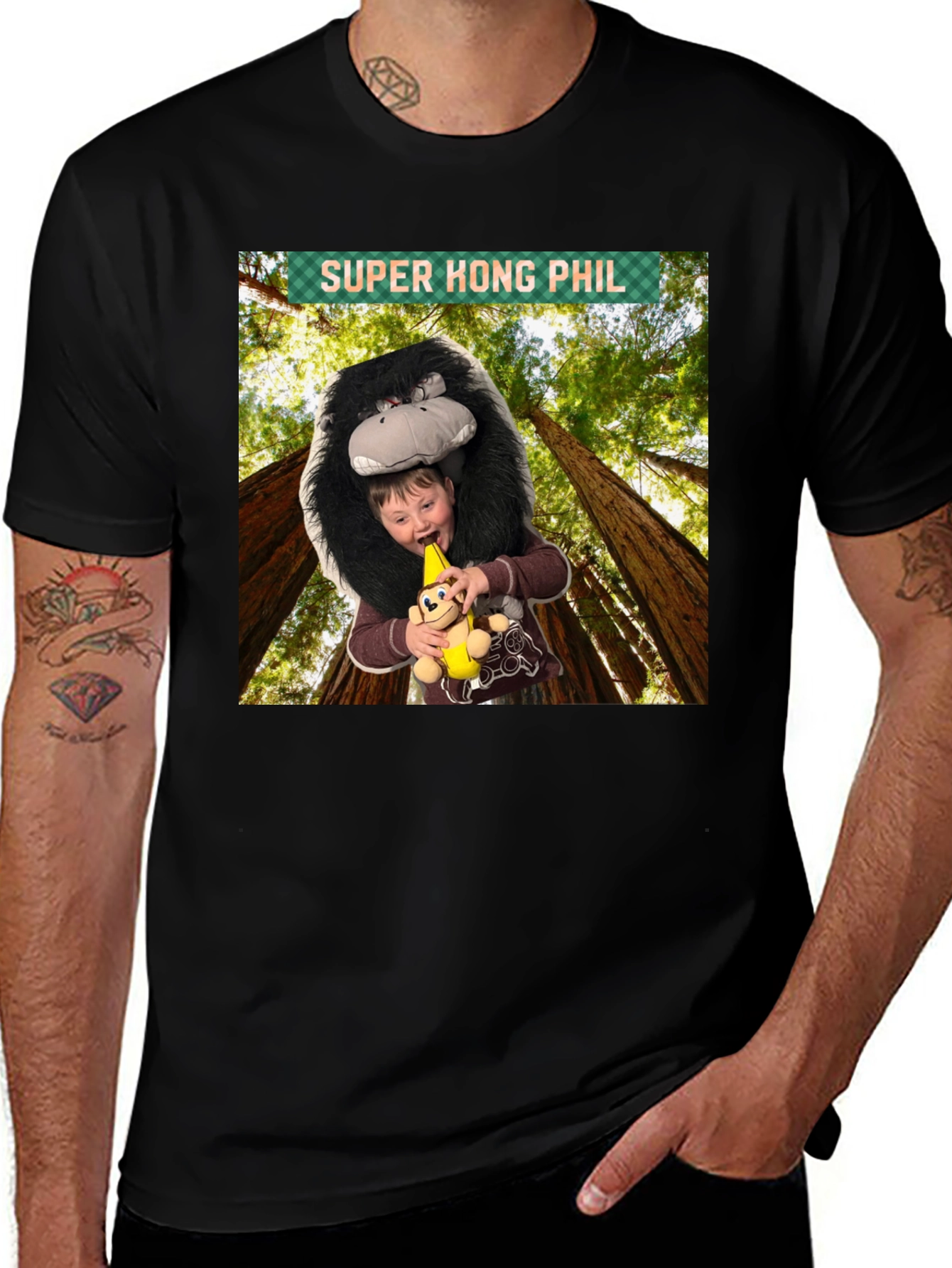 Variant 6 of Super Kong Phil T-Shirt - Unique Design