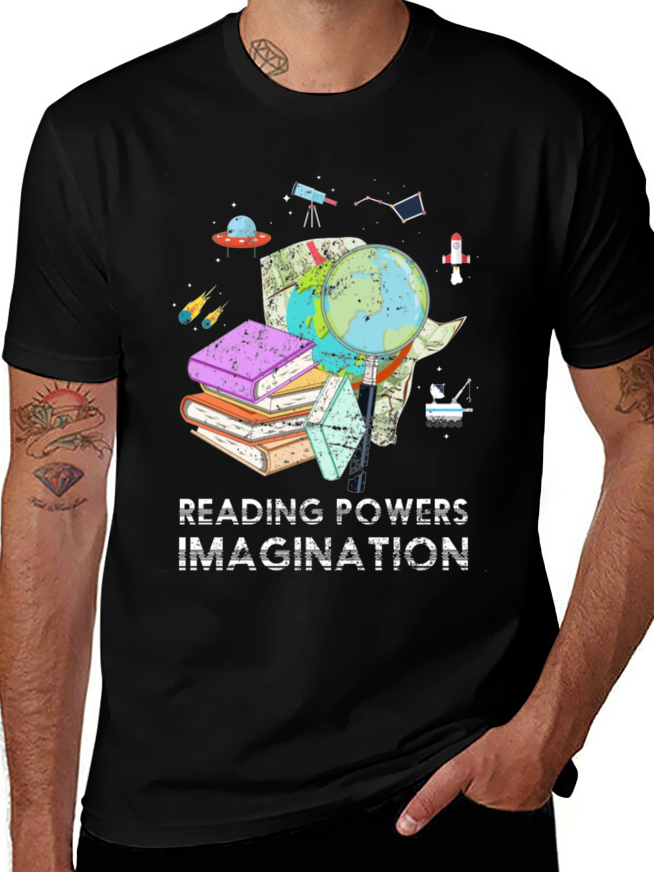 Variant 5 of Reading Powers Imagination T-Shirt