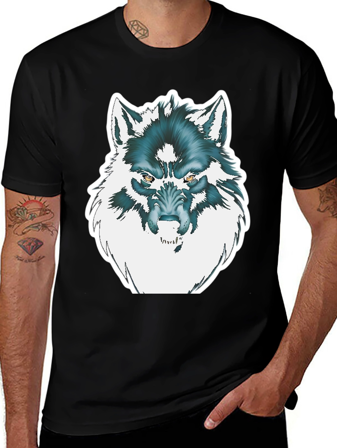 Variant 12 of Wolf Graphic Tee - Fierce Style