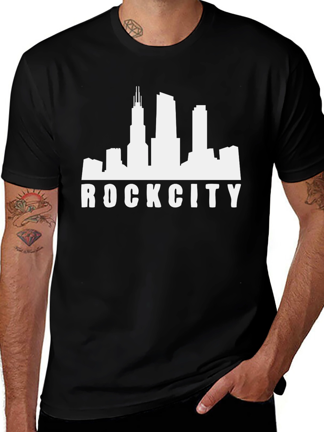 Variant 12 of Rock City Graphic T-Shirt - Urban Style Tee