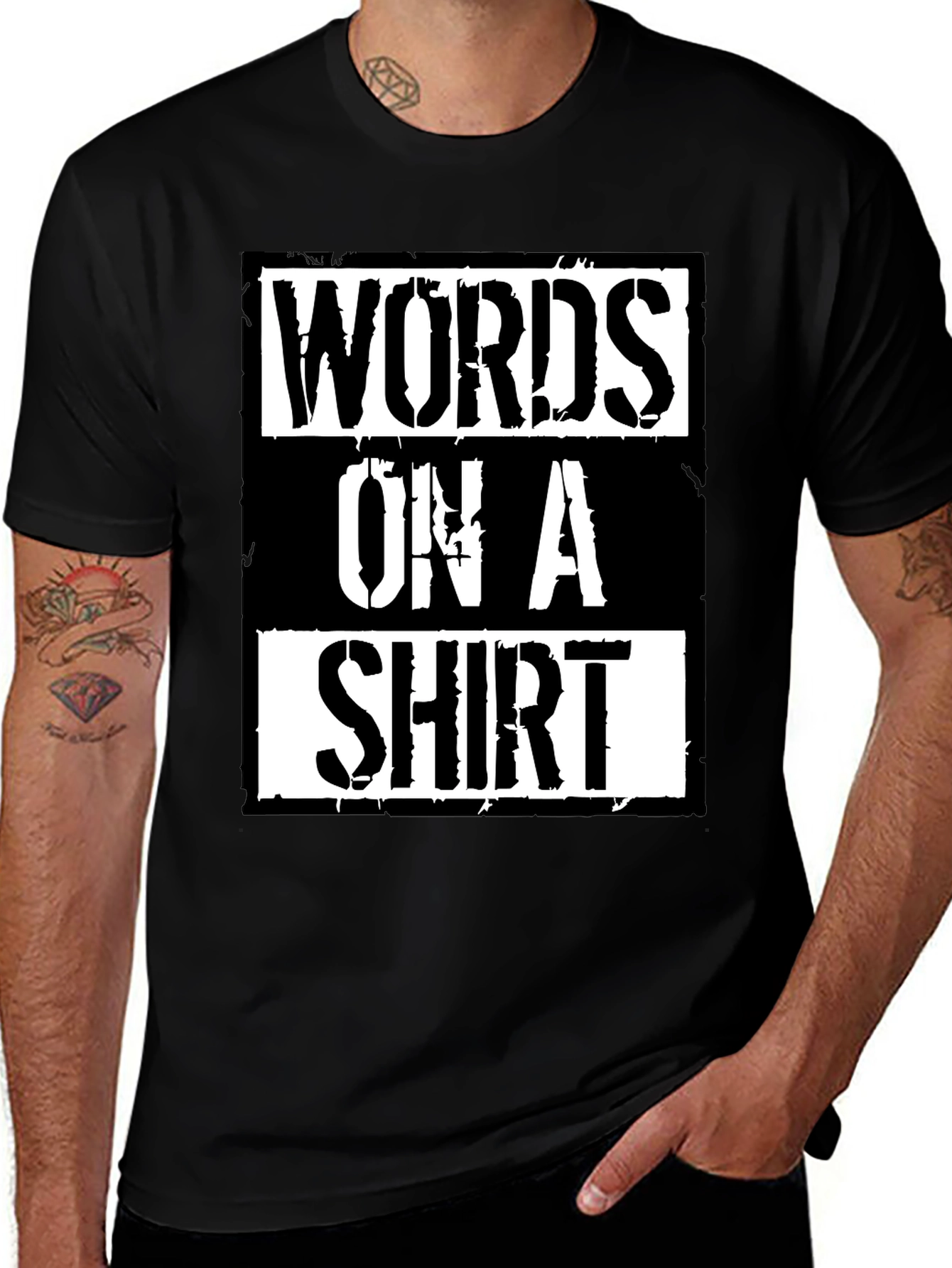 Variant 6 of Words On A Shirt Graphic Tee - Stylish Cotton T-Shirt