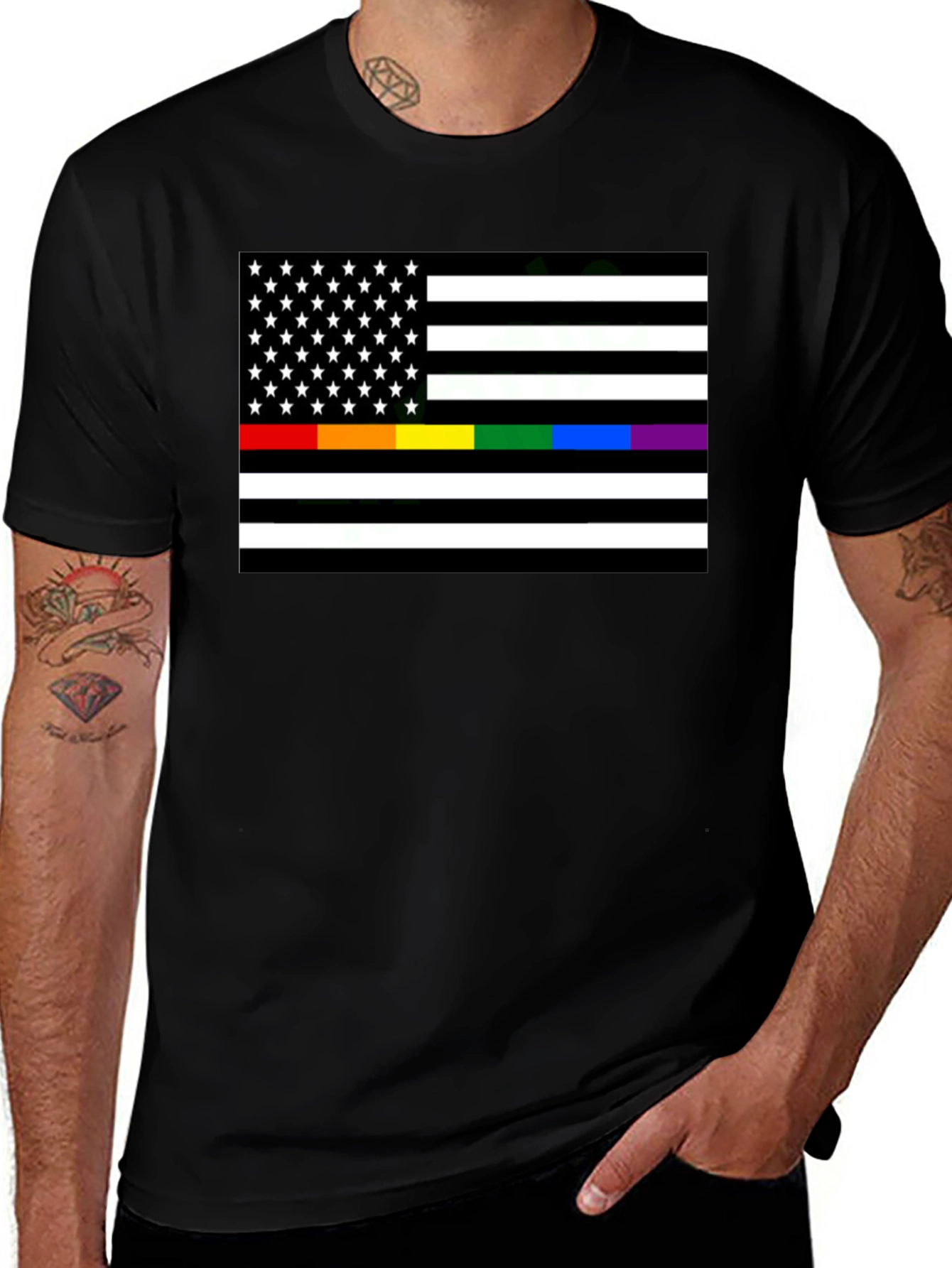 Pride Flag Graphic Tee