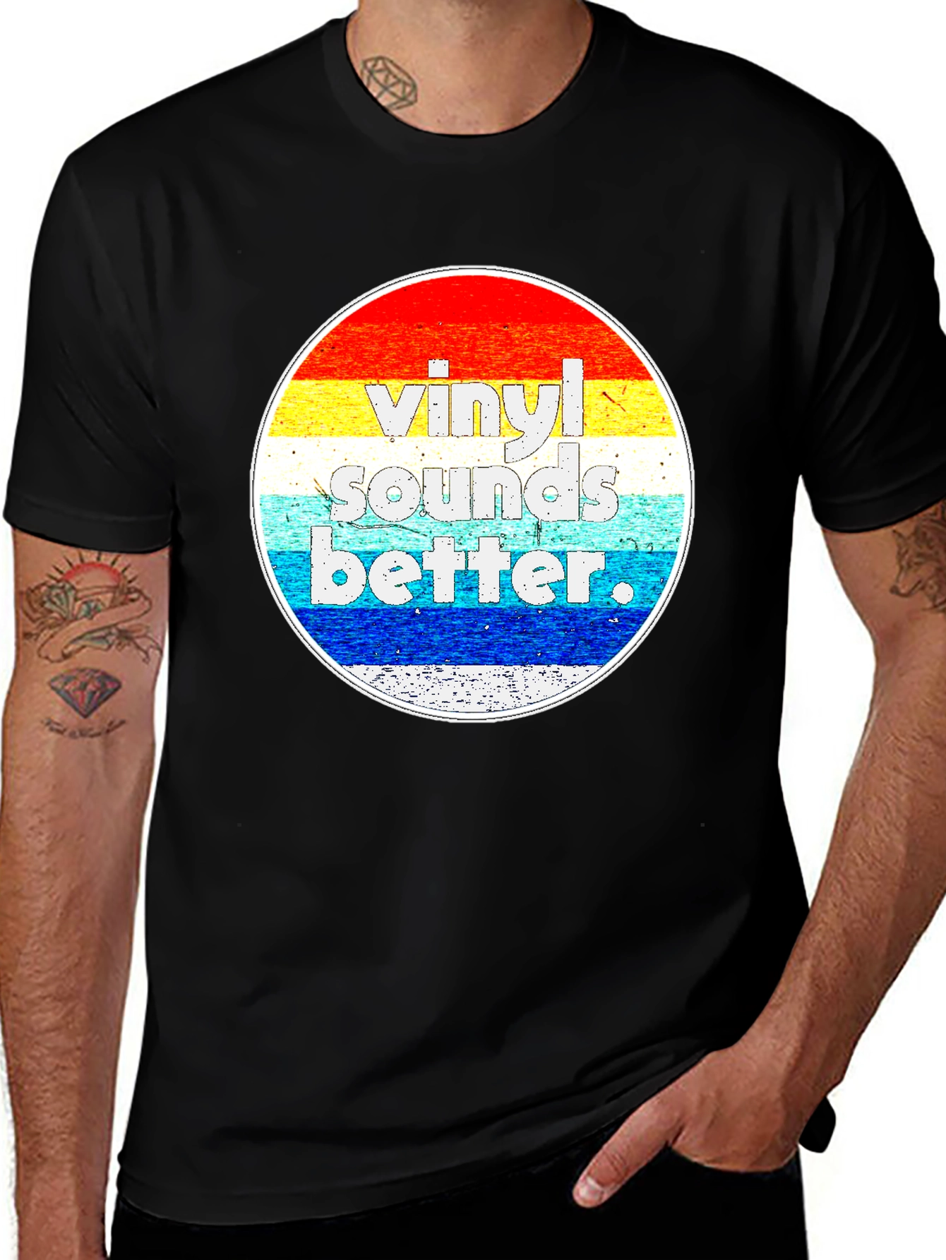 Variant 27 of Vinyl Sounds Better Graphic T-Shirt
