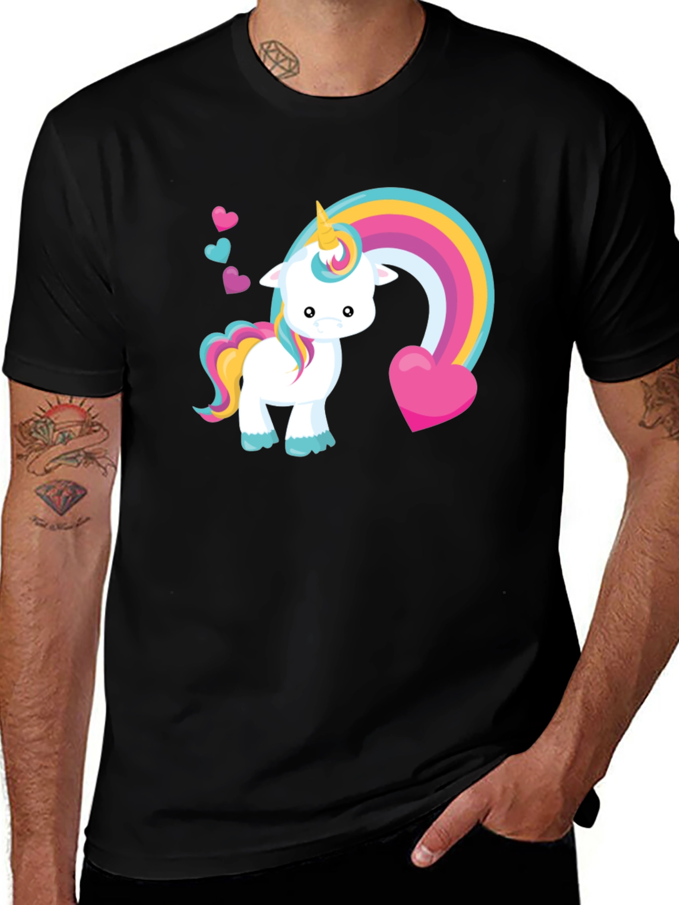 Variant 5 of Unicorn Rainbow Graphic Tee