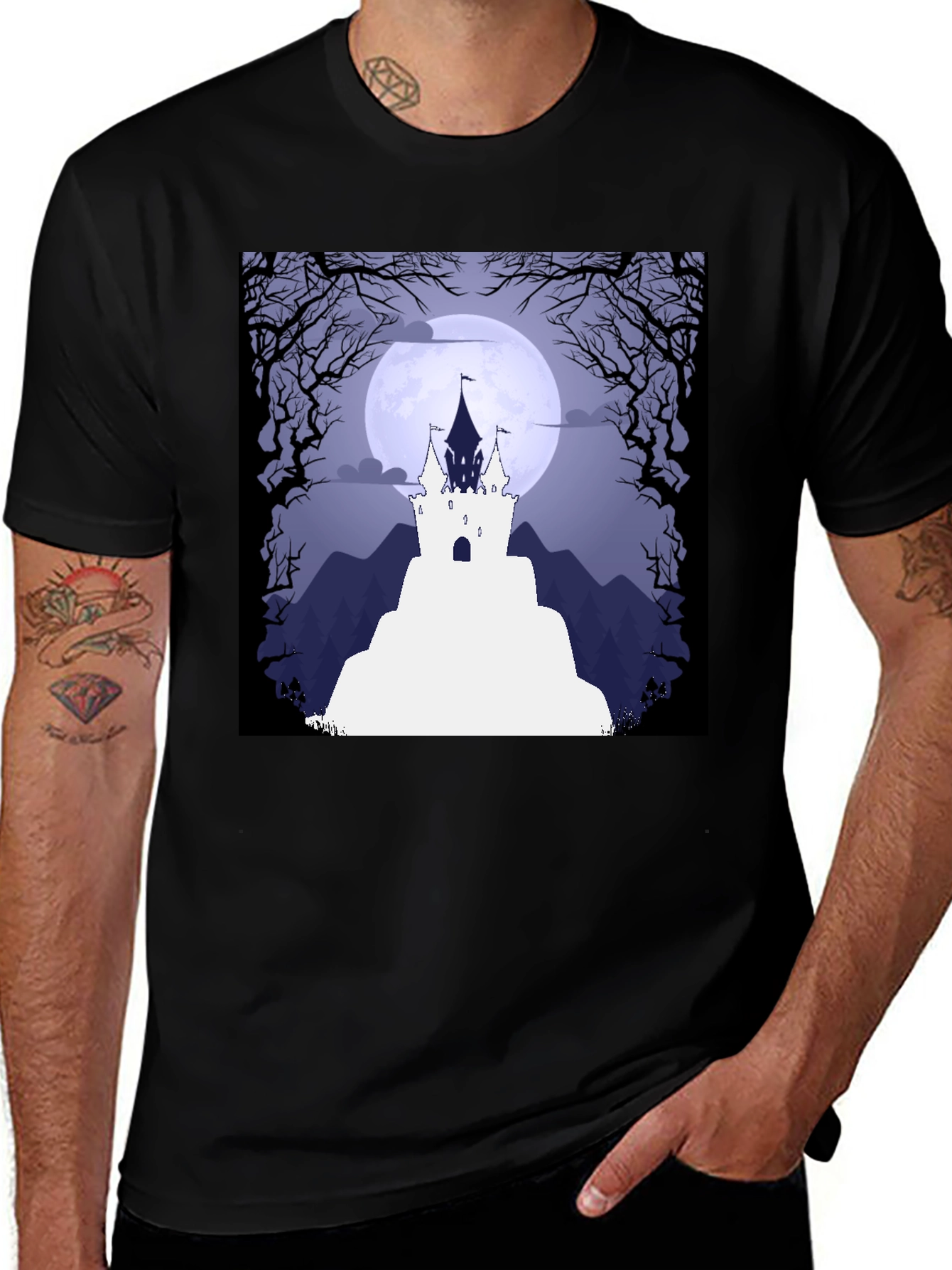 Variant 27 of Haunted Castle T-Shirt