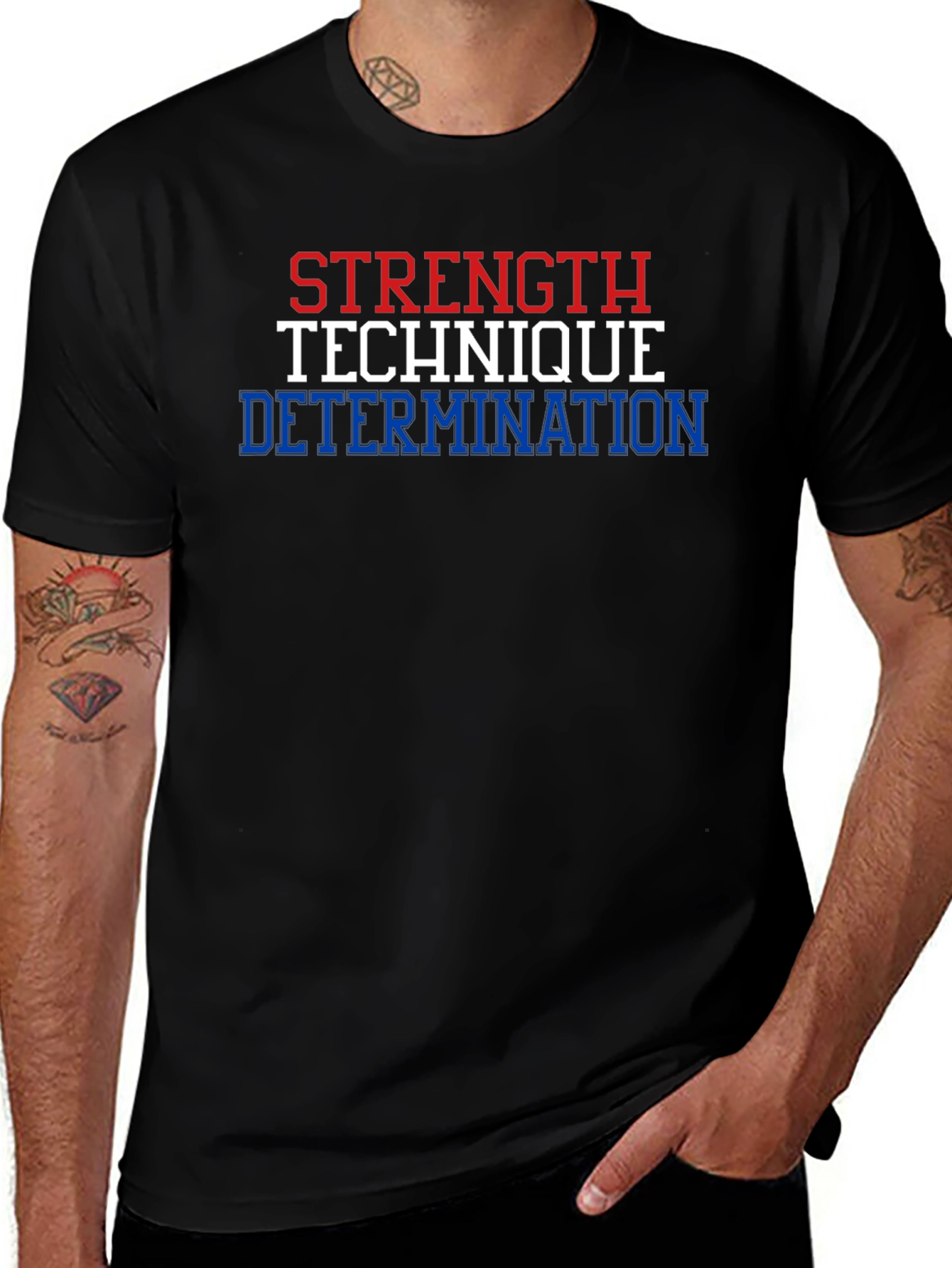Variant 3 of Strength, Technique, Determination Graphic T-Shirt