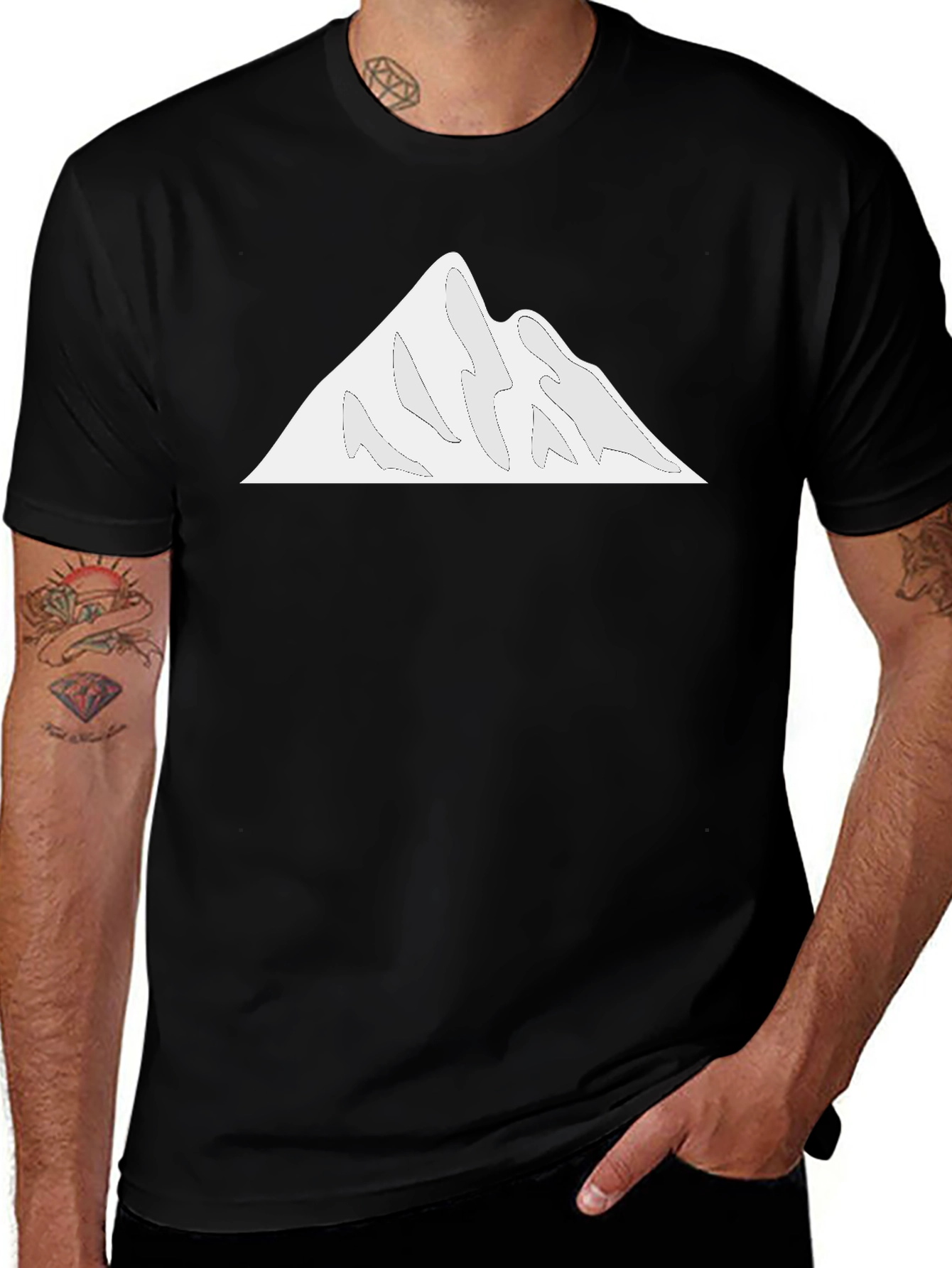 Variant 27 of Mountain Graphic Black T-Shirt - Adventure Ready