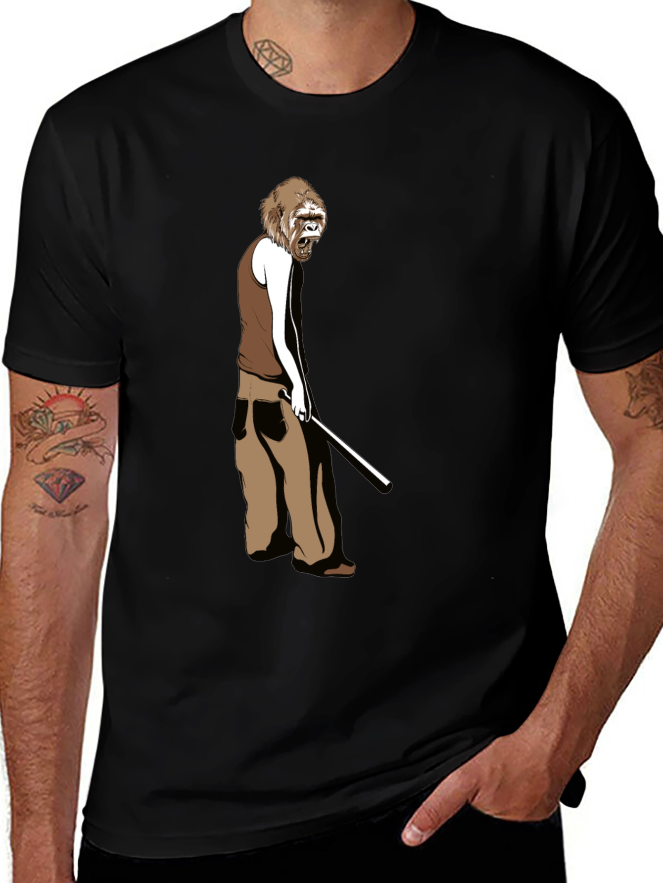 Variant 21 of Gorilla Golfer Graphic Tee - Cool, Unique Design