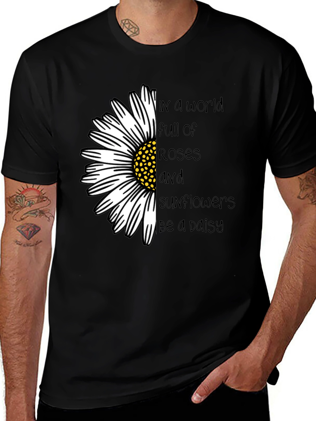 Variant 20 of Daisy Sunflower T-Shirt: Be a Daisy Design