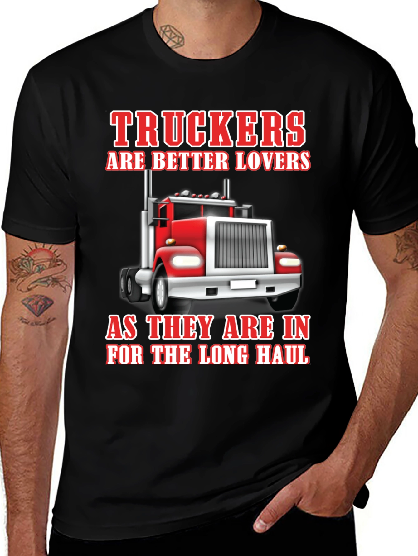Variant 17 of Trucker Lover Graphic Tee