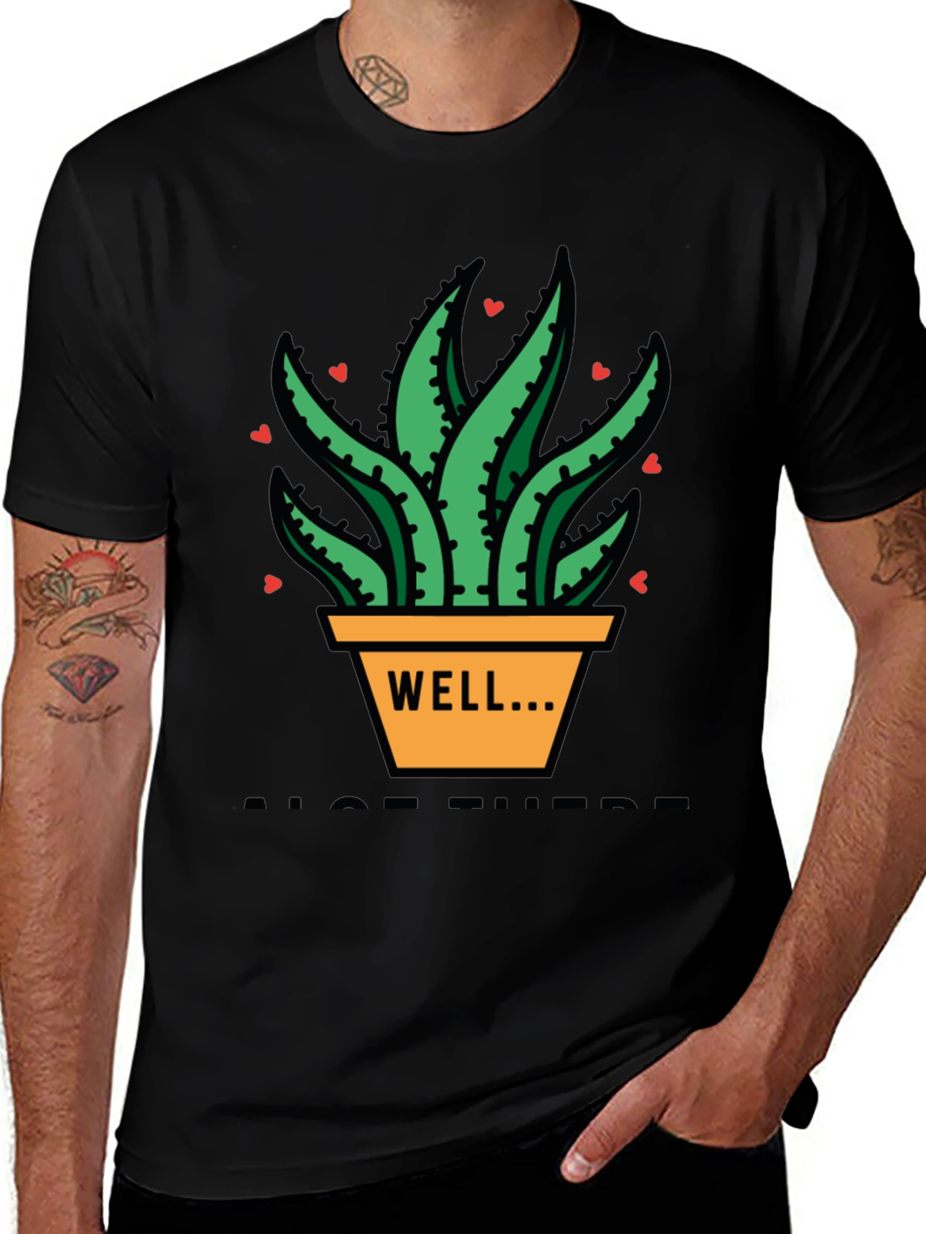Variant 20 of Aloe There Funny Plant Graphic Tee