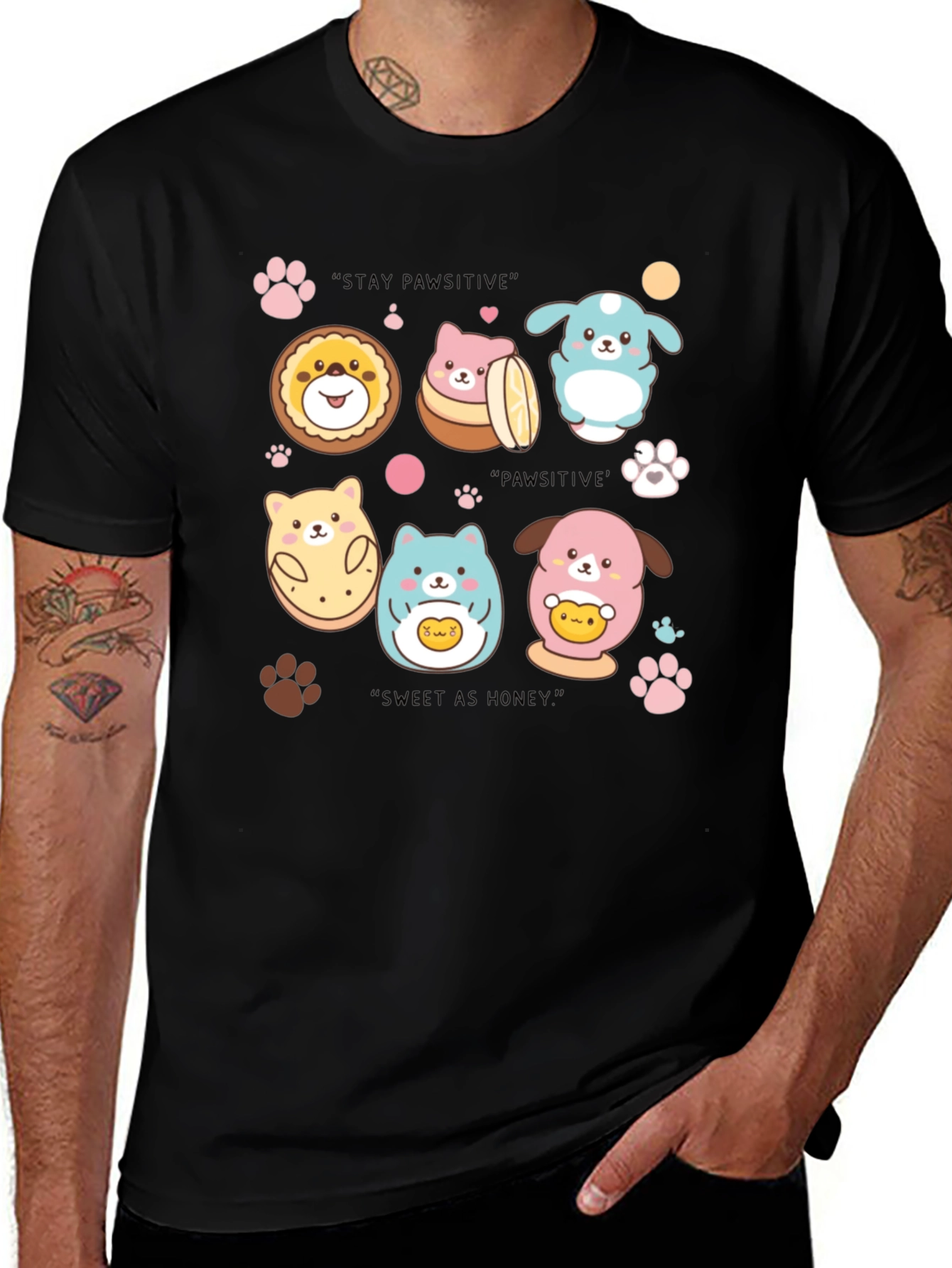 Variant 8 of Pawsitive Kawaii T-Shirt