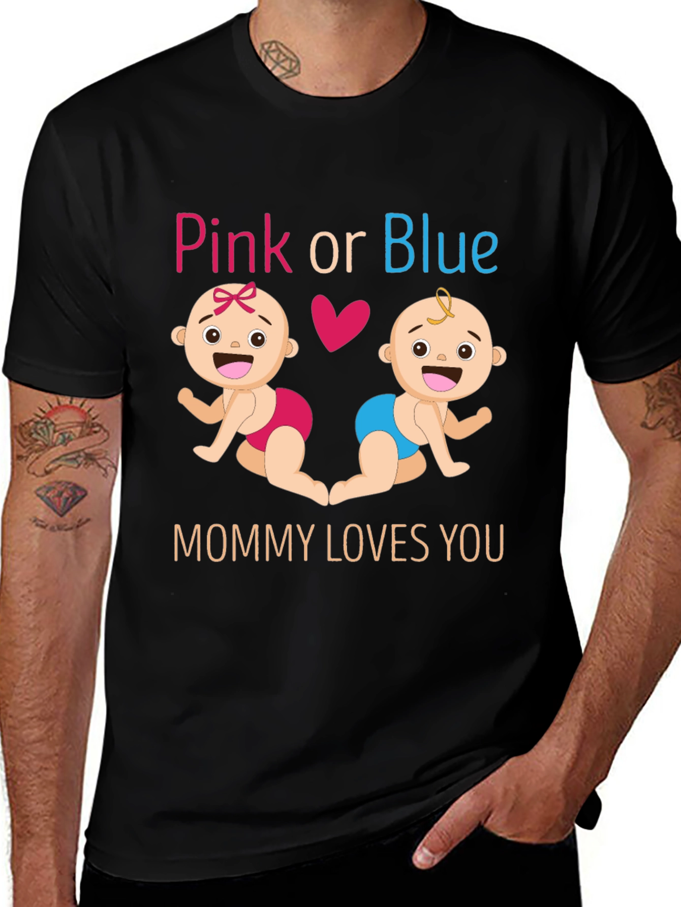 Variant 22 of Pink or Blue Gender Reveal T-Shirt