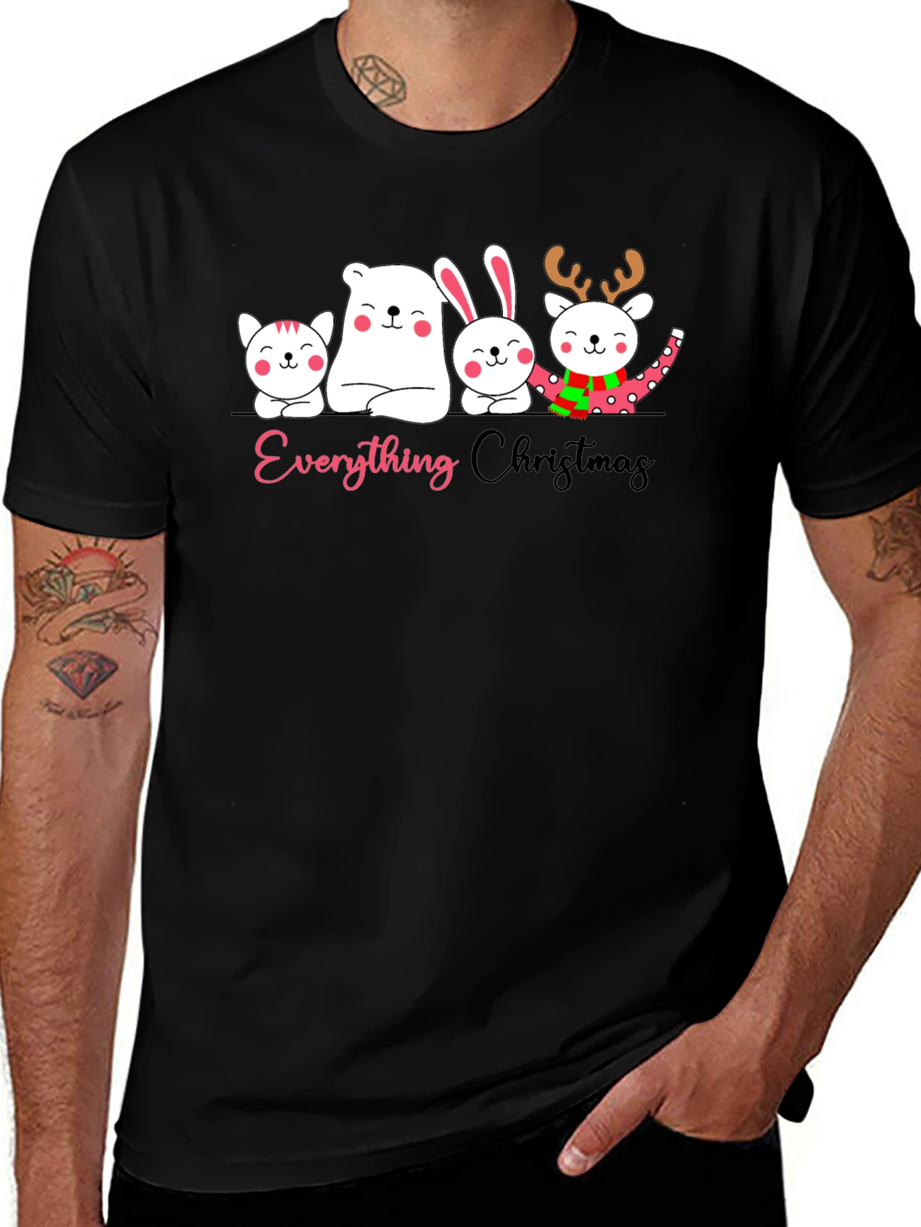 Variant 29 of Everything Christmas Black Graphic T-Shirt