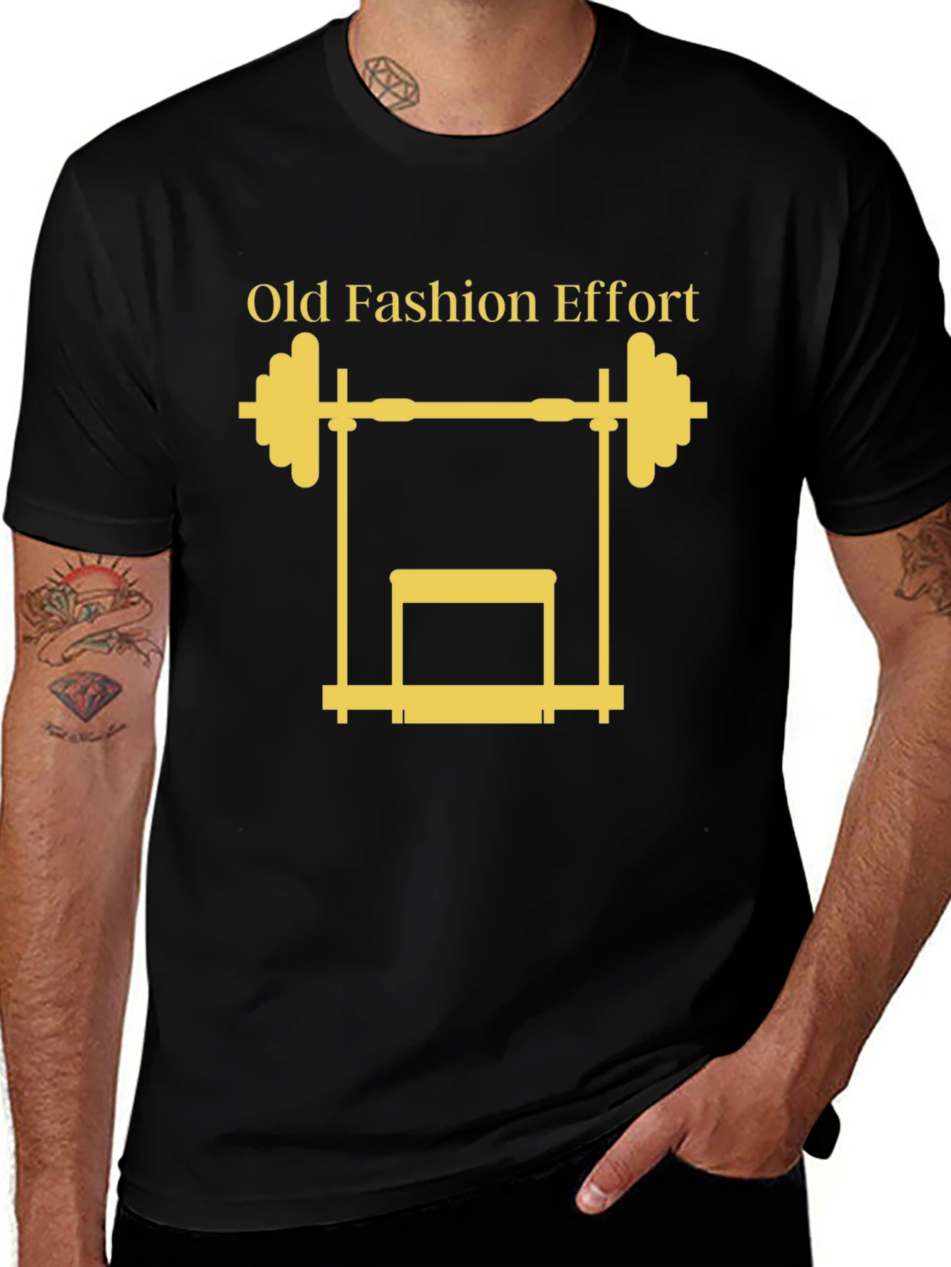 Variant 2 of Old Fashion Effort Workout T-Shirt