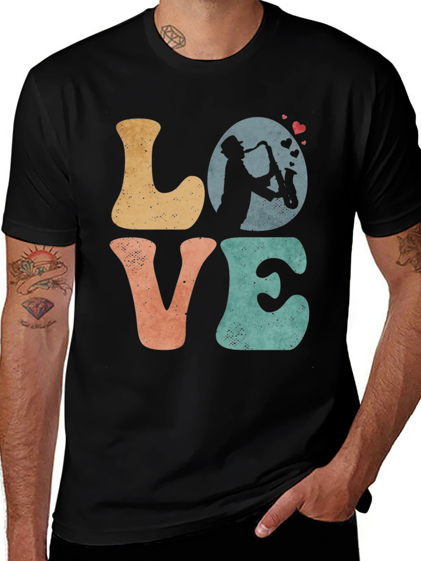 Variant 6 of Saxophone Love T-Shirt