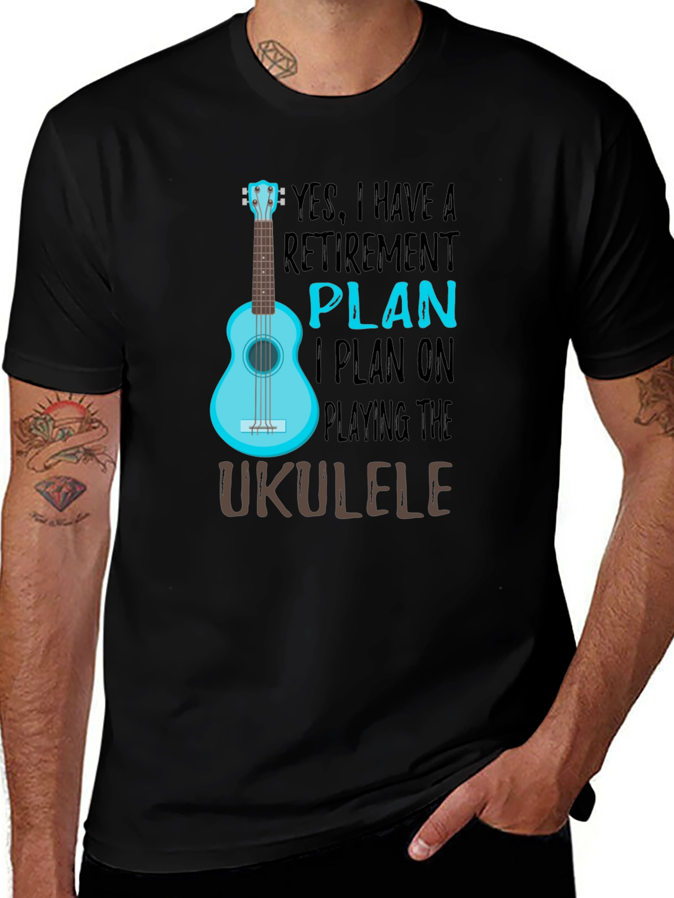 Variant 8 of Retirement Plan Ukulele T-Shirt