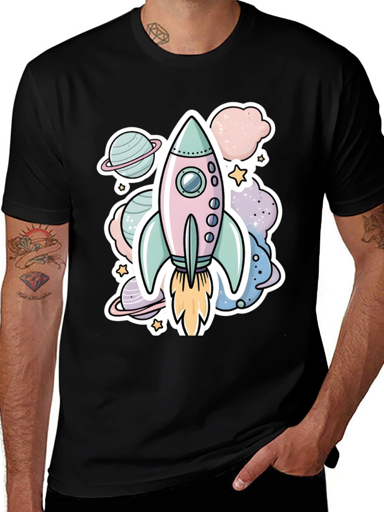 Variant 15 of Rocket Ship Graphic T-Shirt