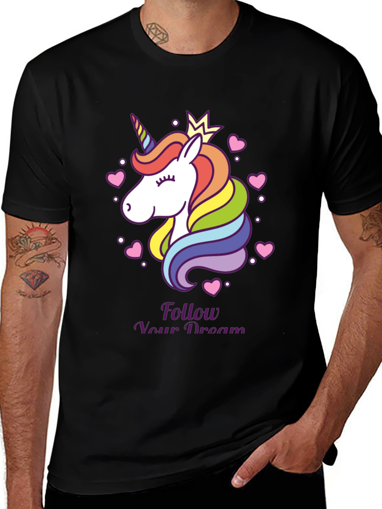Variant 20 of Unicorn Dream T-Shirt - Follow Your Dreams Tee