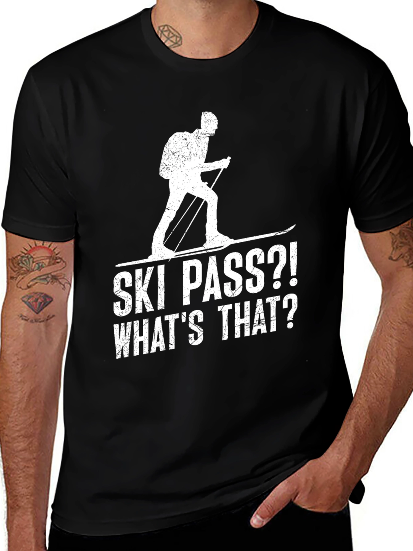 Variant 11 of Ski Pass? What's That? Graphic Tee