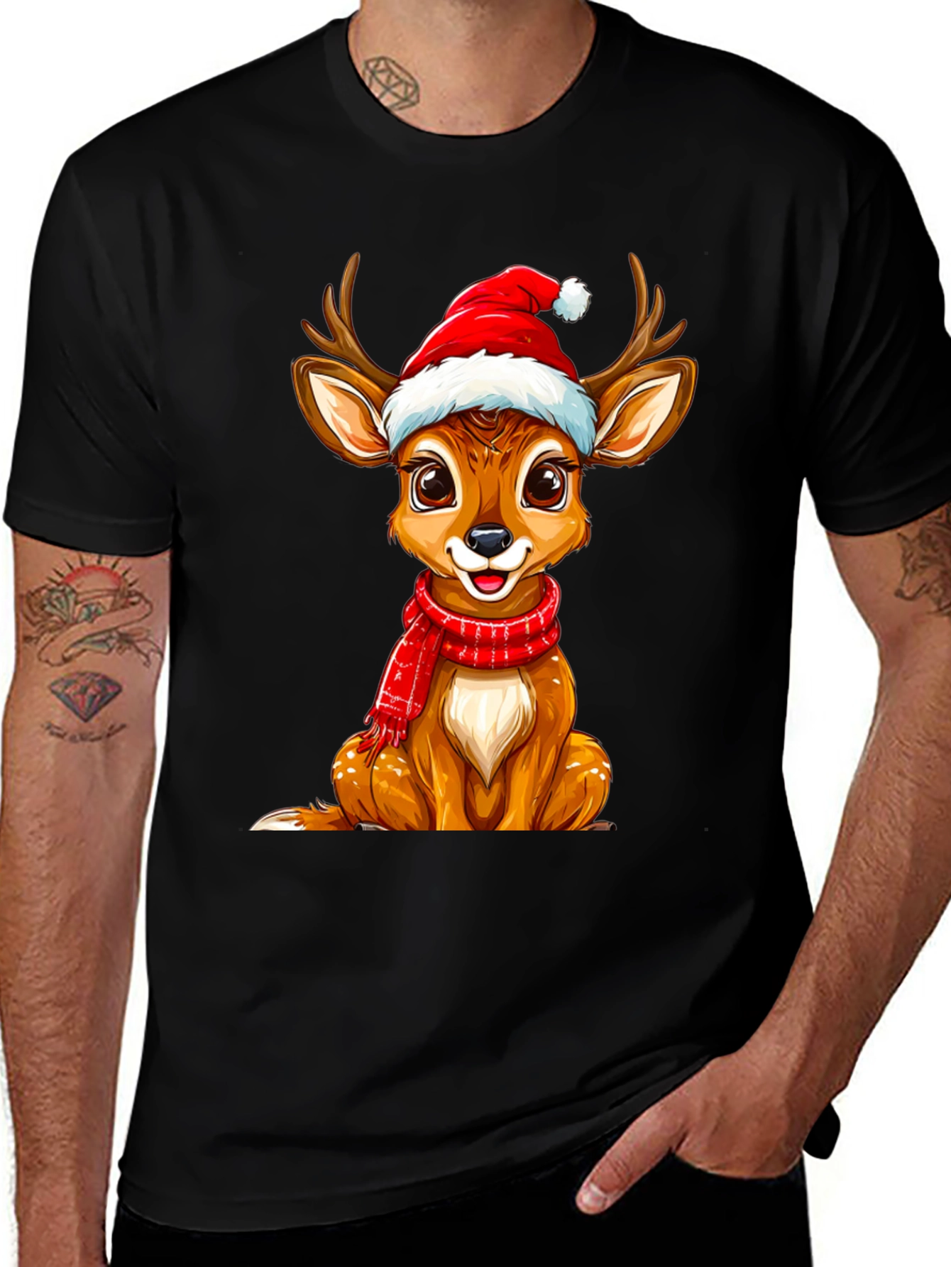 Christmas Deer Graphic Tee