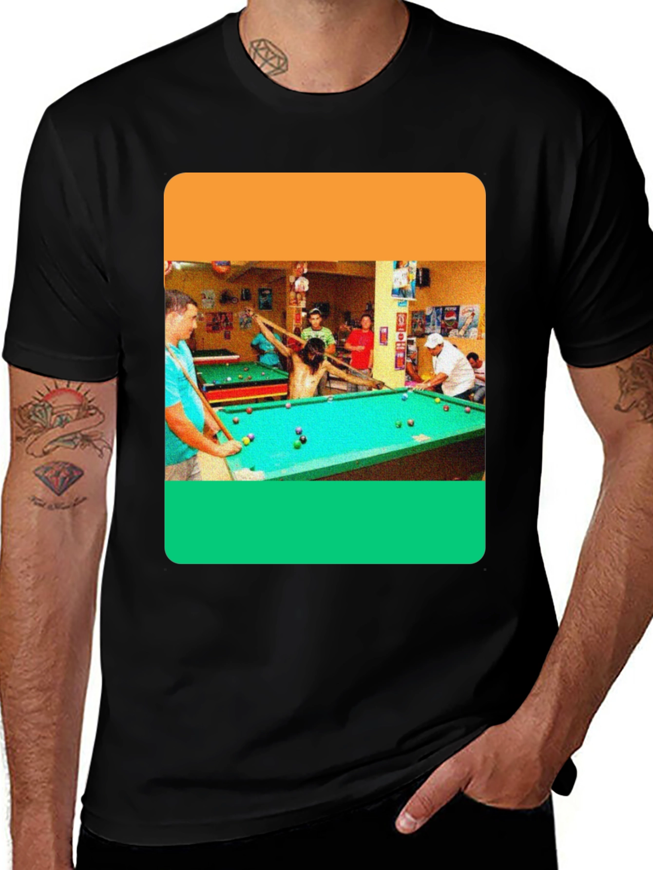 Variant 12 of Billiard Jesus Graphic T-Shirt