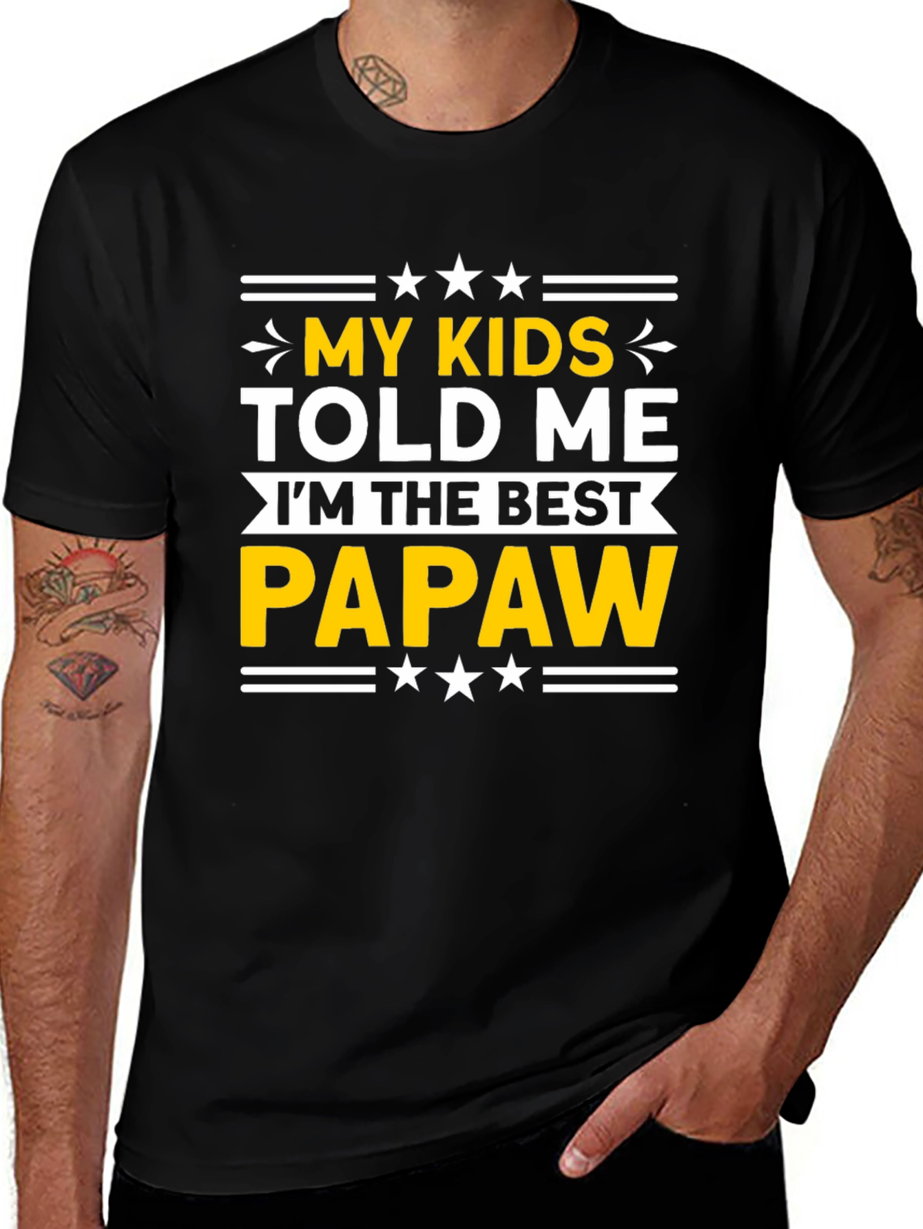 Best Papaw T-Shirt - "My Kids Told Me"