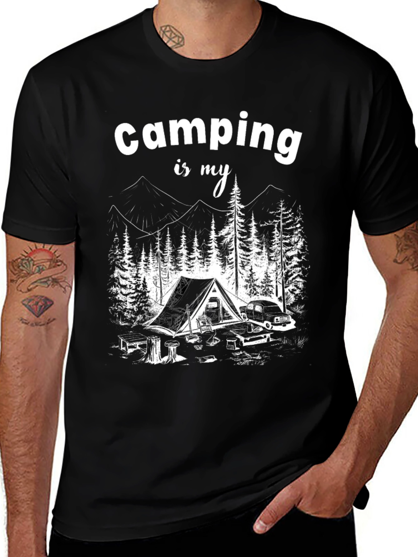 Variant 2 of Camping is My Life T-Shirt