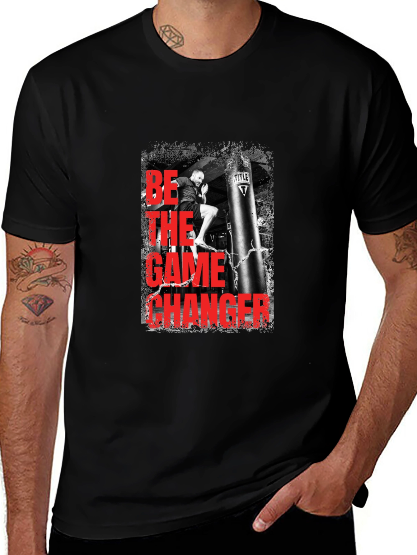Variant 19 of Be the Game Changer Black Graphic Tee