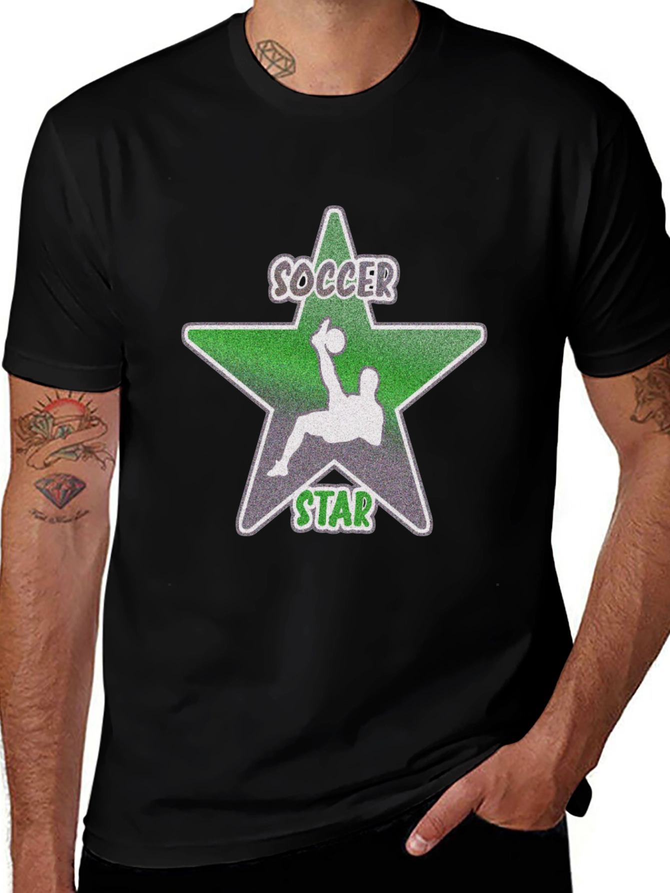Variant 13 of Soccer Star Graphic T-Shirt - Stylish Cotton Tee