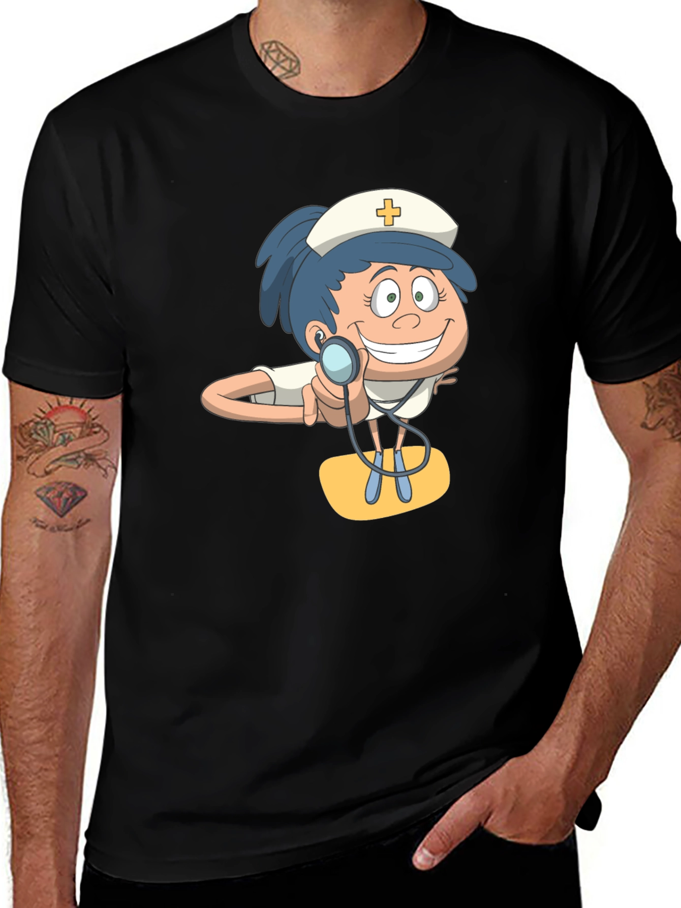 Variant 27 of Cartoon Nurse Graphic Tee