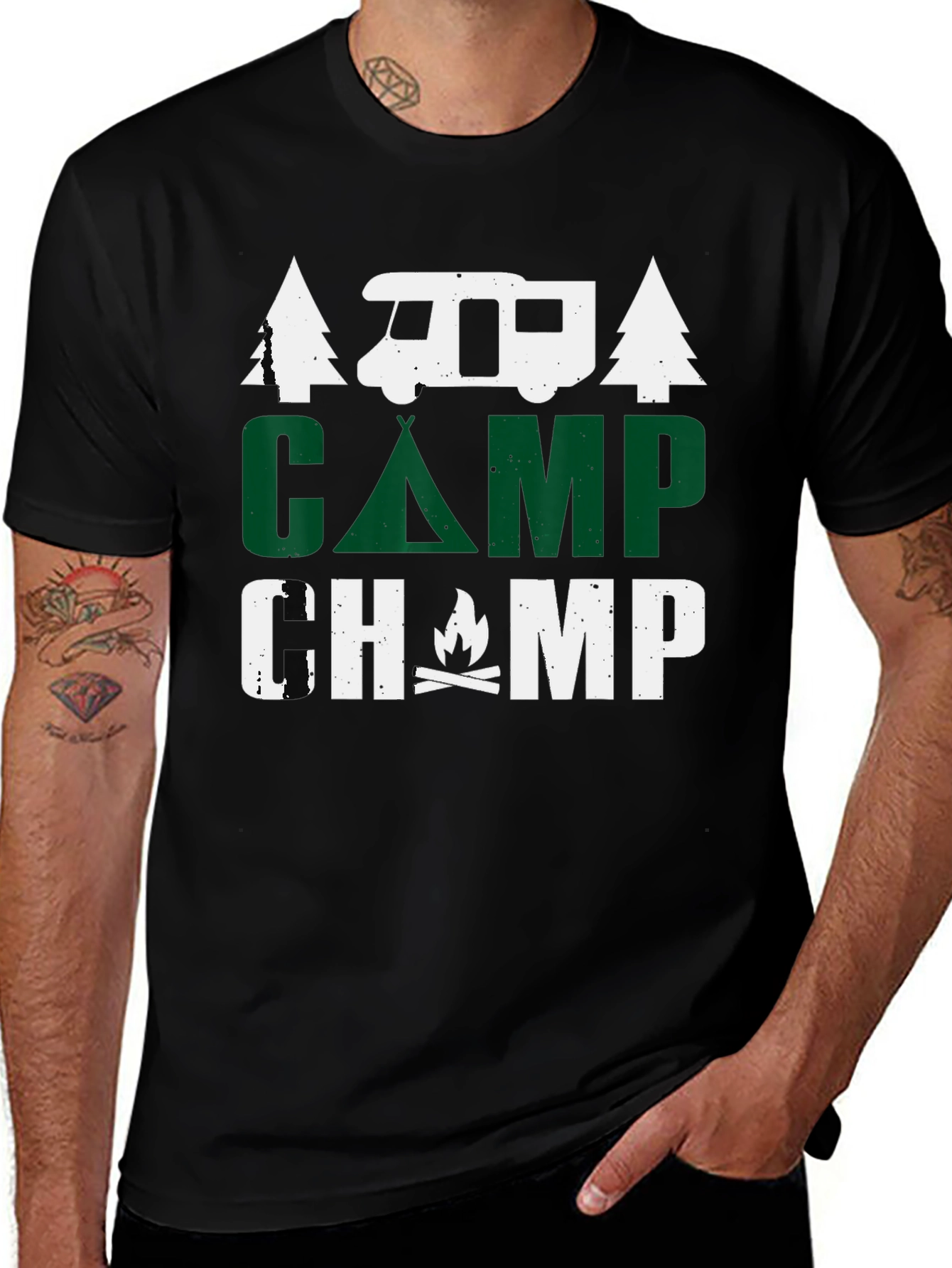 Camp Champ Graphic Tee - Camping Adventure