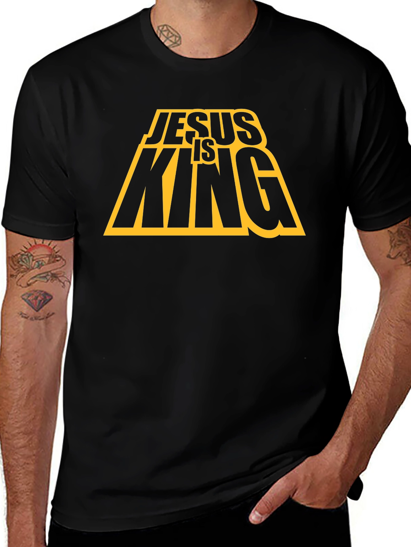 Jesus is King Black T-Shirt