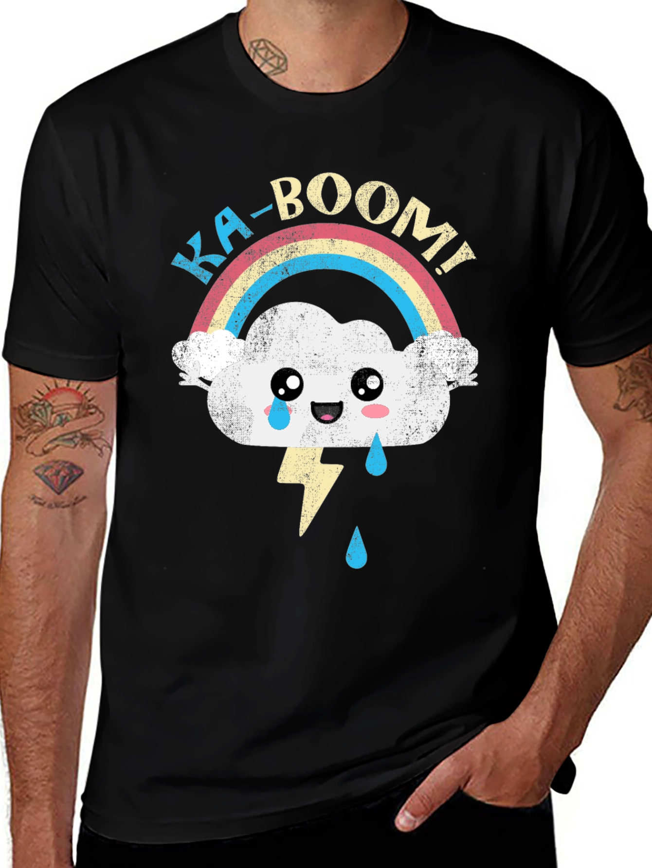 Variant 23 of Ka-Boom! Rainbow Cloud Graphic Tee
