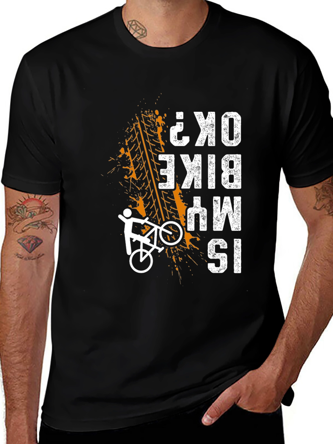 Variant 19 of Funny Mountain Bike T-Shirt - "Is My Bike OK?"